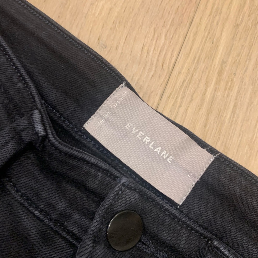 Everlane The Straight Leg Crop (Black)